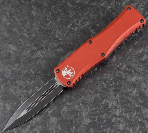 MICROTECH 702-1RD HERA D/E BLACK STD RED HANDLES