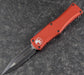 MICROTECH 702-1RD HERA D/E BLACK STD RED HANDLES