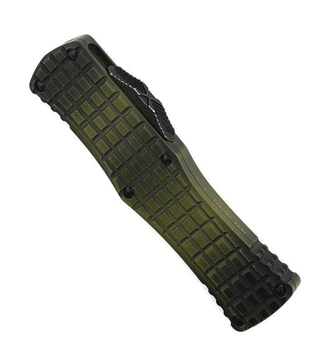 Microtech 703-12APFRGS Signature Hera OTF Auto Knife 3.125" Apoc Drop Point Grenade Green Frag