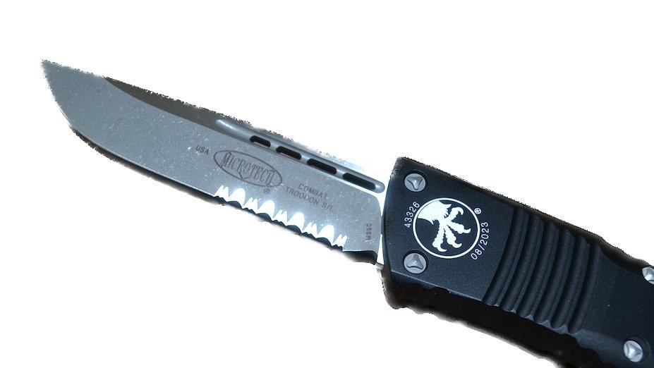 Microtech Combat Troodon 143-11AP S/E Apocalyptic Partial Serrated