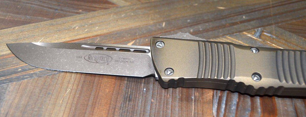 Microtech Combat Troodon 143-13APABS S/E Bronze Apocalyptic Signature Series