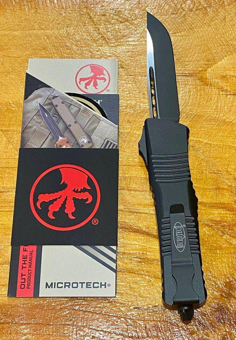 Microtech Combat Troodon 143-1T Tactical Single Edge Black Handle