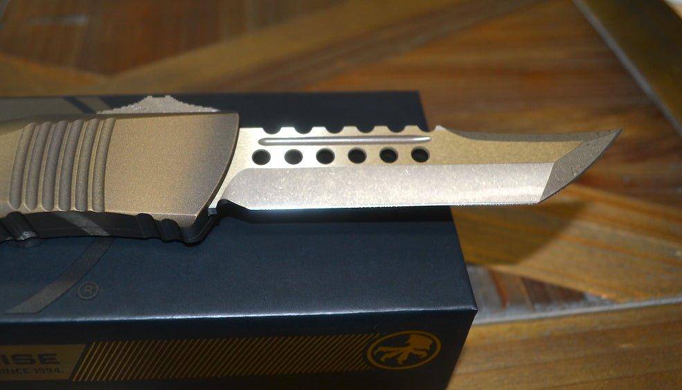 Microtech Combat Troodon 219-13APABS Hellhound Bronze Signature Series