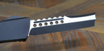 Microtech Combat Troodon 219RS-1TS Smooth Hellhound Razor Black W/ Ringed Hardware