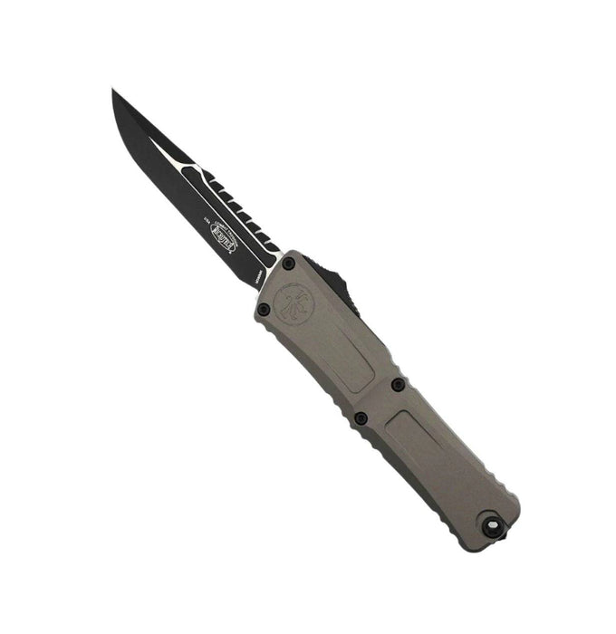 Microtech Combat Troodon Interceptor Gen III Natural Grey w/ Black Blade 1217-1NCS