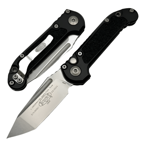 Microtech Knives LUDT Gen III Stonewash Tanto w/ Black Handle 1136-10 (USA)