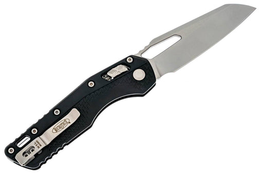 Microtech MSI RAM-LOK Manual Folding Knife 3.88" Bohler M390MK Stonewashed Modified Sheepsfoot Plain Blade