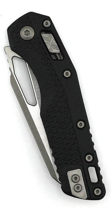 Microtech MSI Ram-Lok Serrated Single Edge Knife Tri-Grip Black Polymer Handle