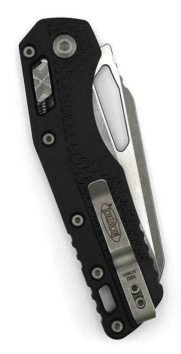 Microtech MSI Ram-Lok Serrated Single Edge Knife Tri-Grip Black Polymer Handle