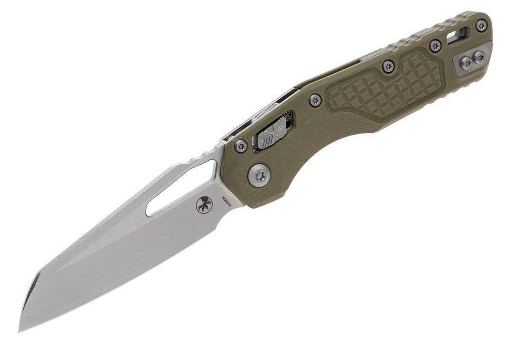 Microtech MSI S/E OD Green G10 Frag Lawnman Stonewashed Blade 210-10FRGTODLM