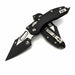 Microtech Stitch Ram-Lok 169RL-1FL Fluted Black Aluminum Black Standard