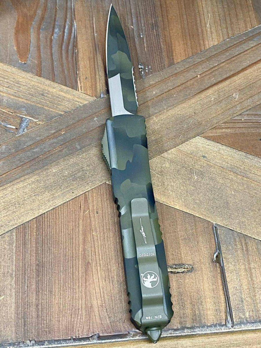 Microtech Ultratech Bayonet Olive Camo P/S 120-2OCS