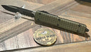 Microtech Ultratech S/E Partial Serrated OD Green Frag G-10 Tactical Signature Series 121-2FRGTODS