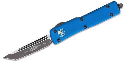 Microtech UTX-70 T/E - Blue Handle - Black Blade 149-1BL