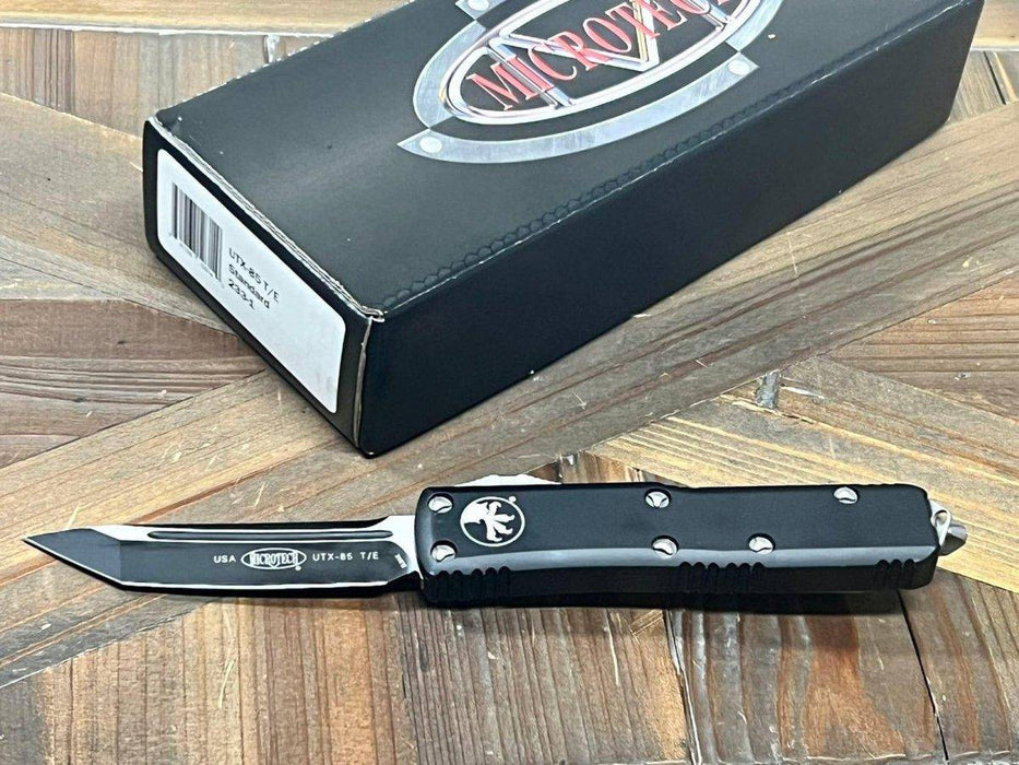 Microtech UTX-85 233-1 T/E Black Auto OTF Knife (Pre-Owned)