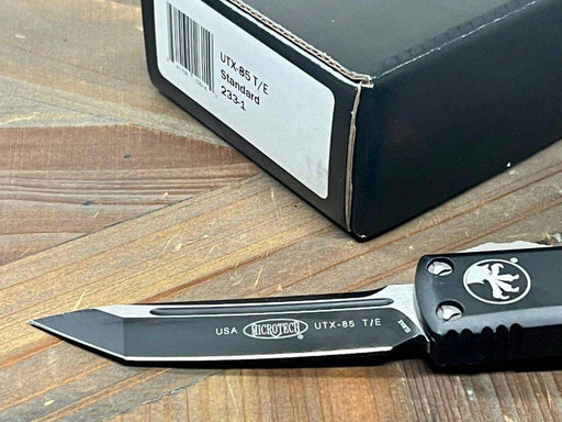 Microtech UTX-85 233-1 T/E Black Auto OTF Knife (Pre-Owned)