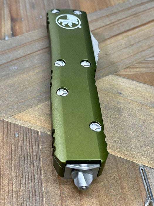 Microtech UTX-85 233-10 APOD T/E OTF OD Green Auto Knife Apoc Finish (USA)