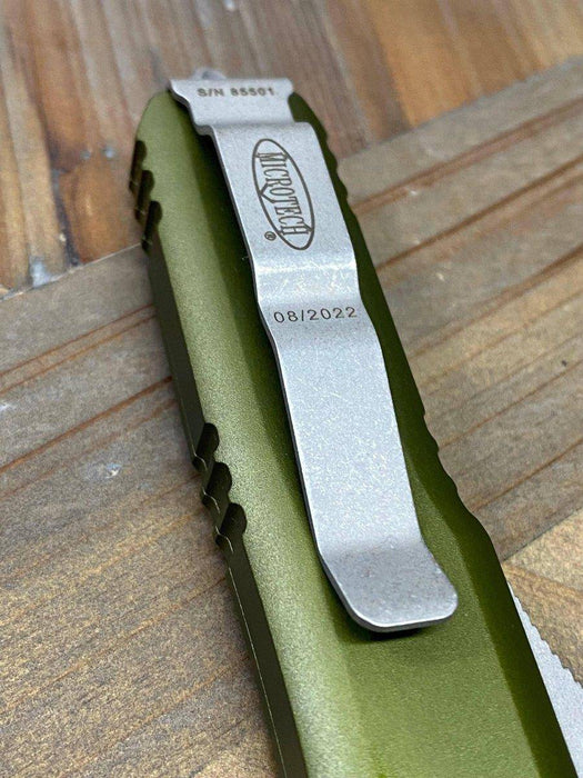 Microtech UTX-85 233-10 APOD T/E OTF OD Green Auto Knife Apoc Finish (USA)