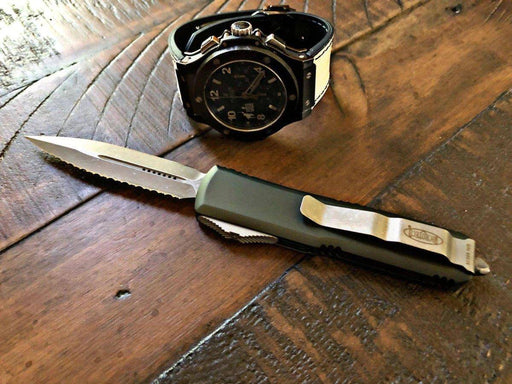 Microtech UTX-85 D/E 232-12APOD F/S Apocalyptic Blade OD Green Handle