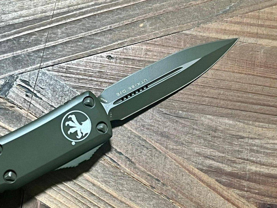 Microtech UTX-85 D/E Cerakote OD Green Standard 232-1COD