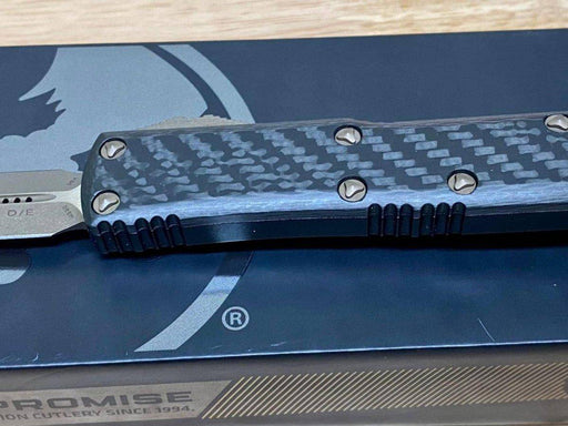 Microtech UTX-85 D/E SS Carbon Fiber Top Bronze Apocalyptic 232-13APCFS