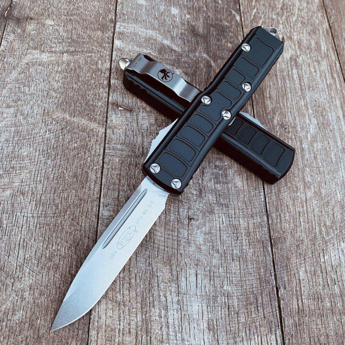 Microtech UTX-85 II 231II-10S S/E Stonewashed Black