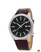 Momentum Logic SS 42 Leather Watch