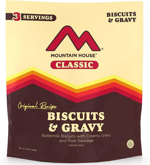 Mountain House Classic Biscuits and Gavy Survival & Emergency Food (3 Servings)