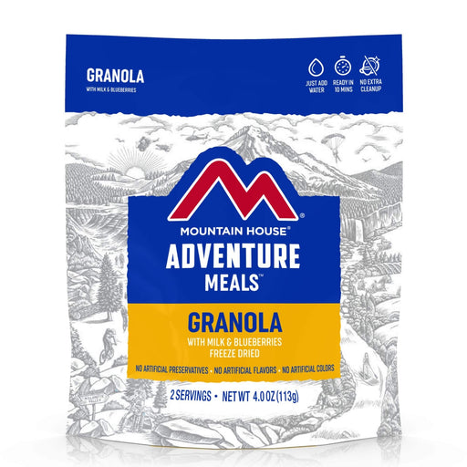 Mountain House Granola with Milk and Blueberries Hiking, Survival & Emergency Food (Pouch)