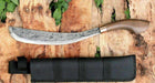 MY Parang Tangkin Machete 12" Beech Wood Handle Nylon Sheath MYPTGKN12