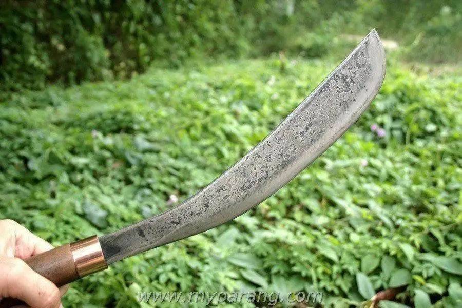 MY Parang Tangkin Machete 12" Beech Wood Handle Nylon Sheath MYPTGKN12