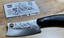 Nic Nichols Mini Cleaver Black Linen Micarta Handles