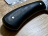 Nic Nichols Mini Cleaver Black Linen Micarta Handles