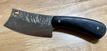 Nic Nichols Mini Cleaver Black Linen Micarta Handles