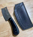 Nic Nichols Mini Cleaver Black Linen Micarta Handles