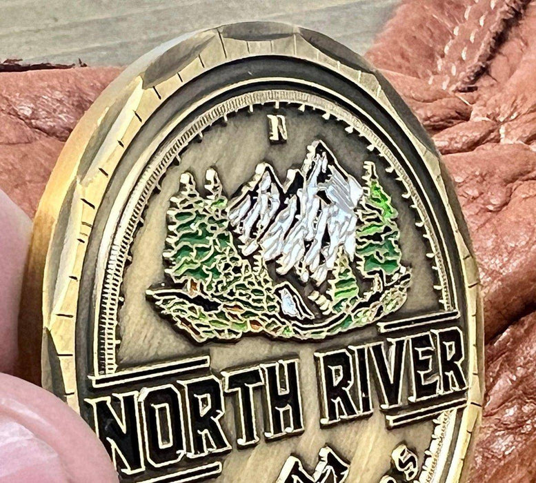 Custom Antique Bronze Challenge Coin by NORTH RIVER OUTDOORS - Limited Run - Serialized