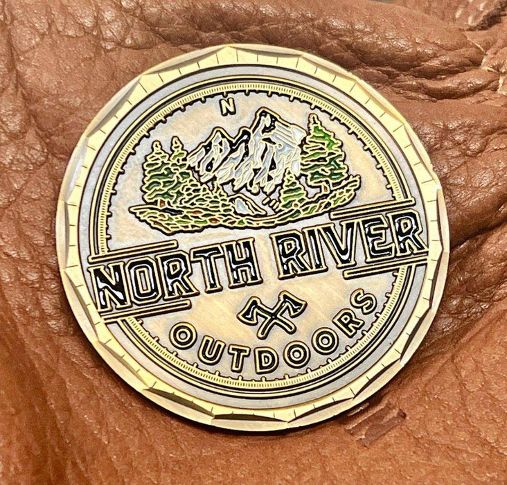 Custom Antique Bronze Challenge Coin by NORTH RIVER OUTDOORS - Limited Run - Serialized