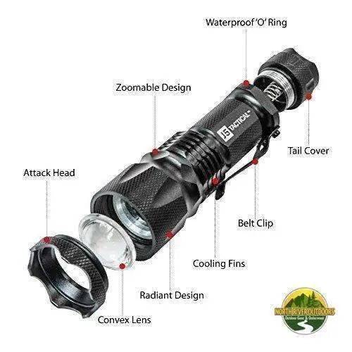 J5 V1 PRO Tactical Flashlight (300lm)