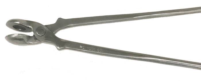 NC Tool 1/4 Deluxe Polished Fire Tongs