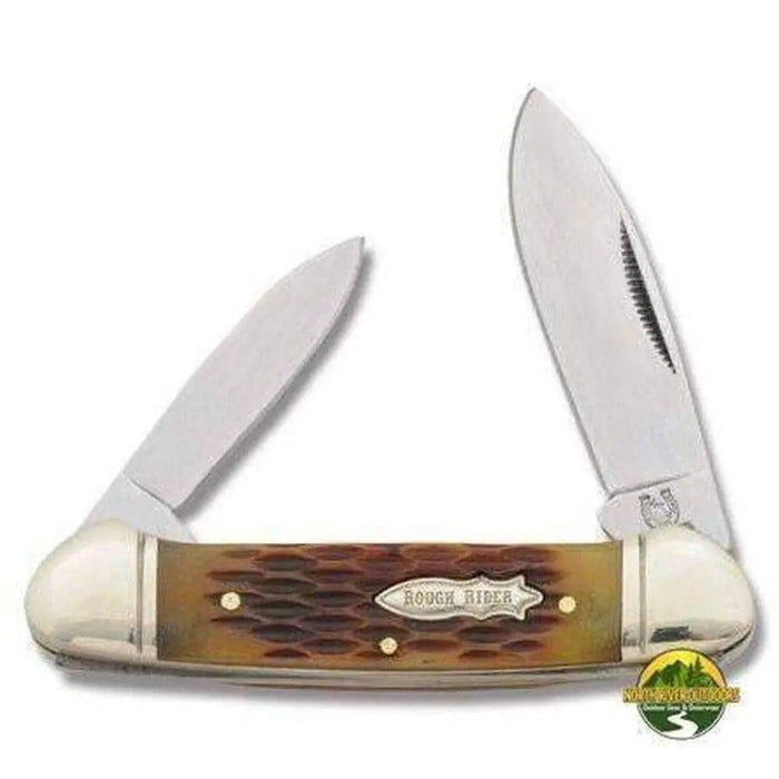 Rough Rider Canoe with Brown Jigged Bone Handle