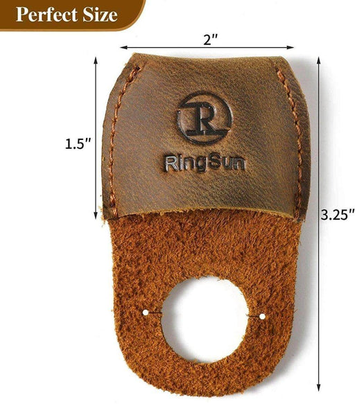 RingSun Thumb Guard Carving Leather Finger Protector