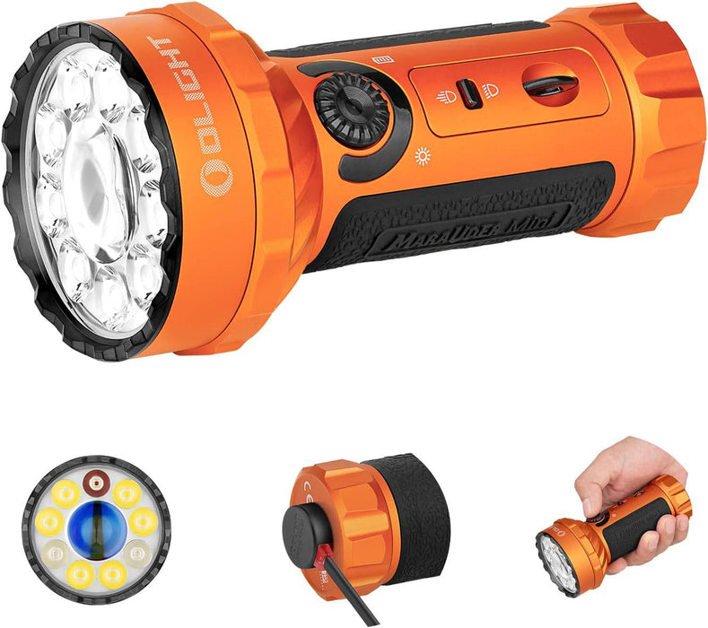 OLIGHT Marauder Mini Rechargeable Flashlight 7,000 Lumens for Outdoors, Hunting, and Searching