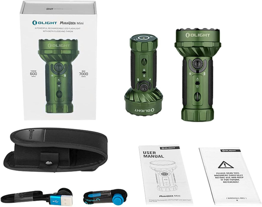 OLIGHT Marauder Mini Rechargeable Flashlight 7,000 Lumens for Outdoors, Hunting, and Searching