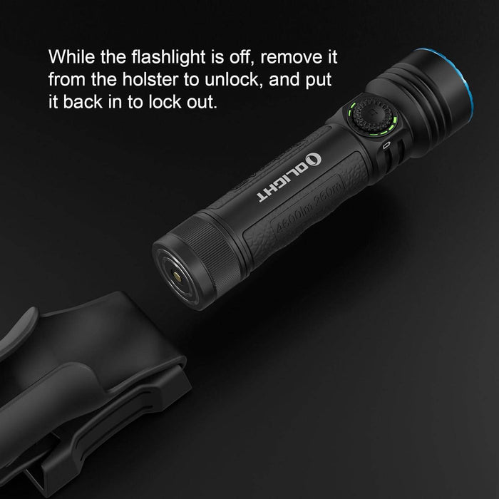 OLIGHT Seeker 4 Pro Rechargeable Flashlight 4600 Lumens USB C (Matte Black Cool White)