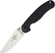 Ontario RAT 2 Folding Knife 3.0" Satin Plain Blade, Black Nylon Handles - 8860