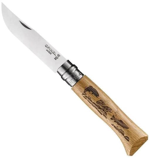 Opinel No.8 Engraved Handle Knife (France)