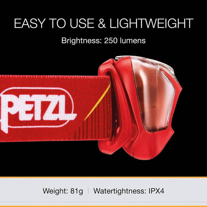 Petzl Tikkina 250 Lumens Outdoor Headlamp