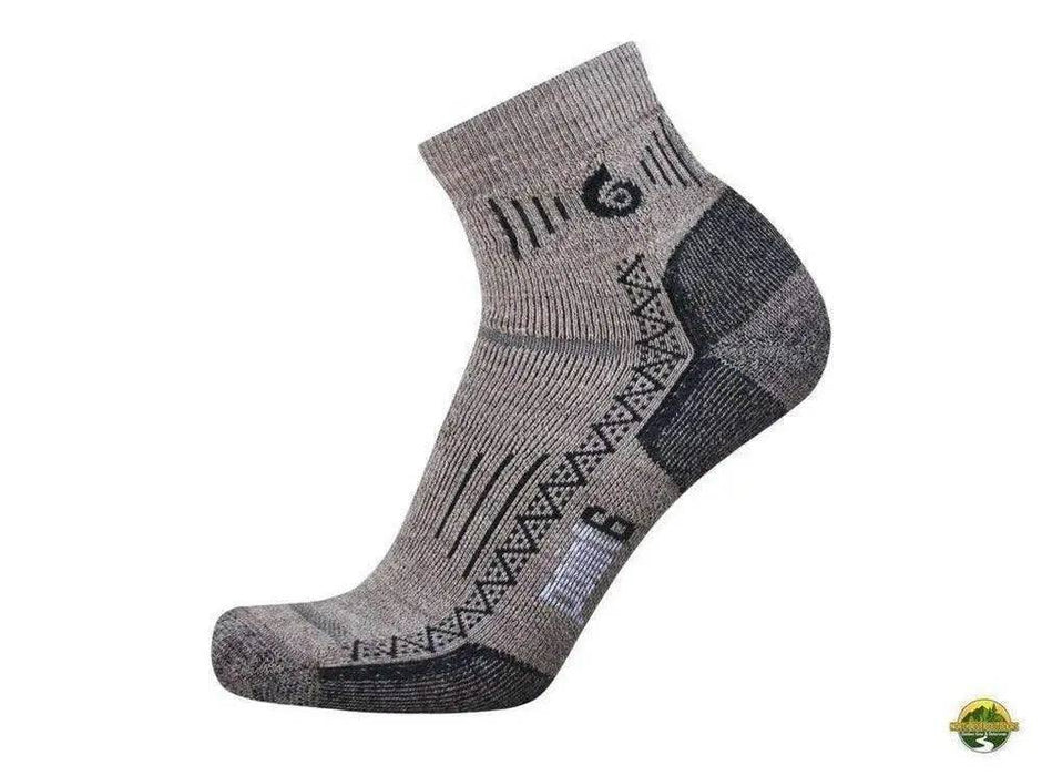 POINT6 AT HIKING TECH MEDIUM MINI CREW SOCK - TAUPE