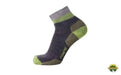 POINT6 BLOCK STRIPE LIGHT MINI CREW SOCKS