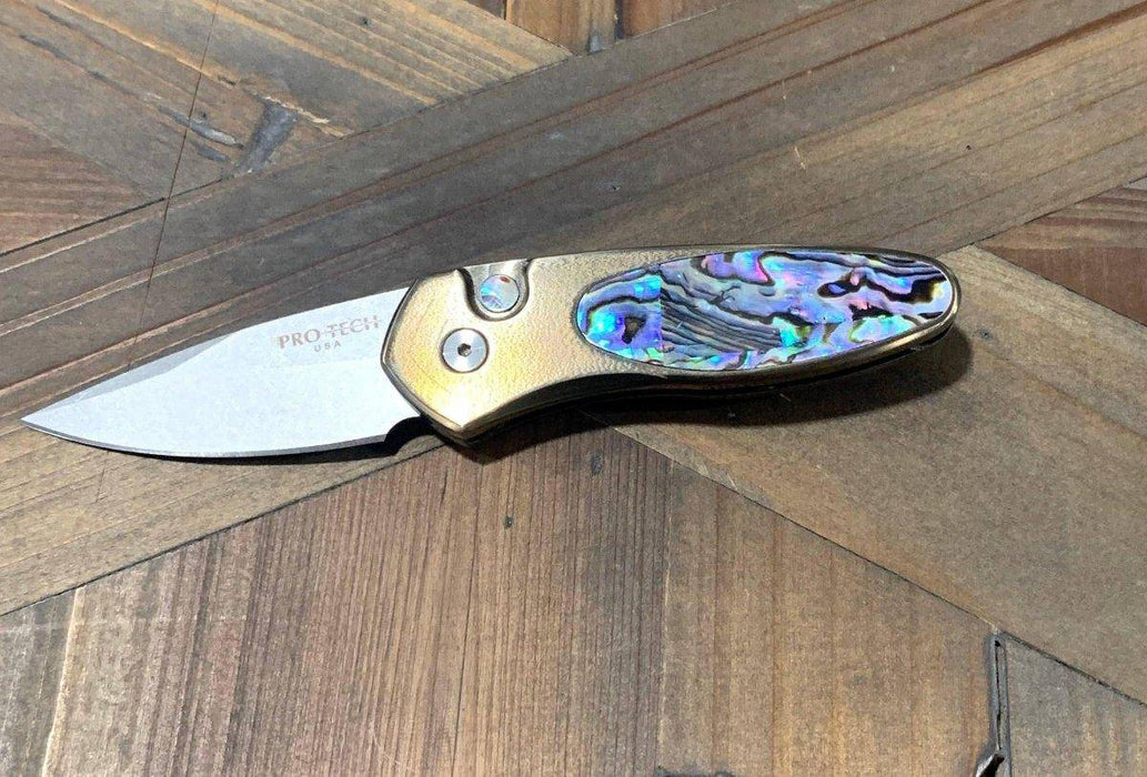 Pro-Tech 2022 Sprint Custom 001 Titanium Frame Clip S35VN Knife (USA)